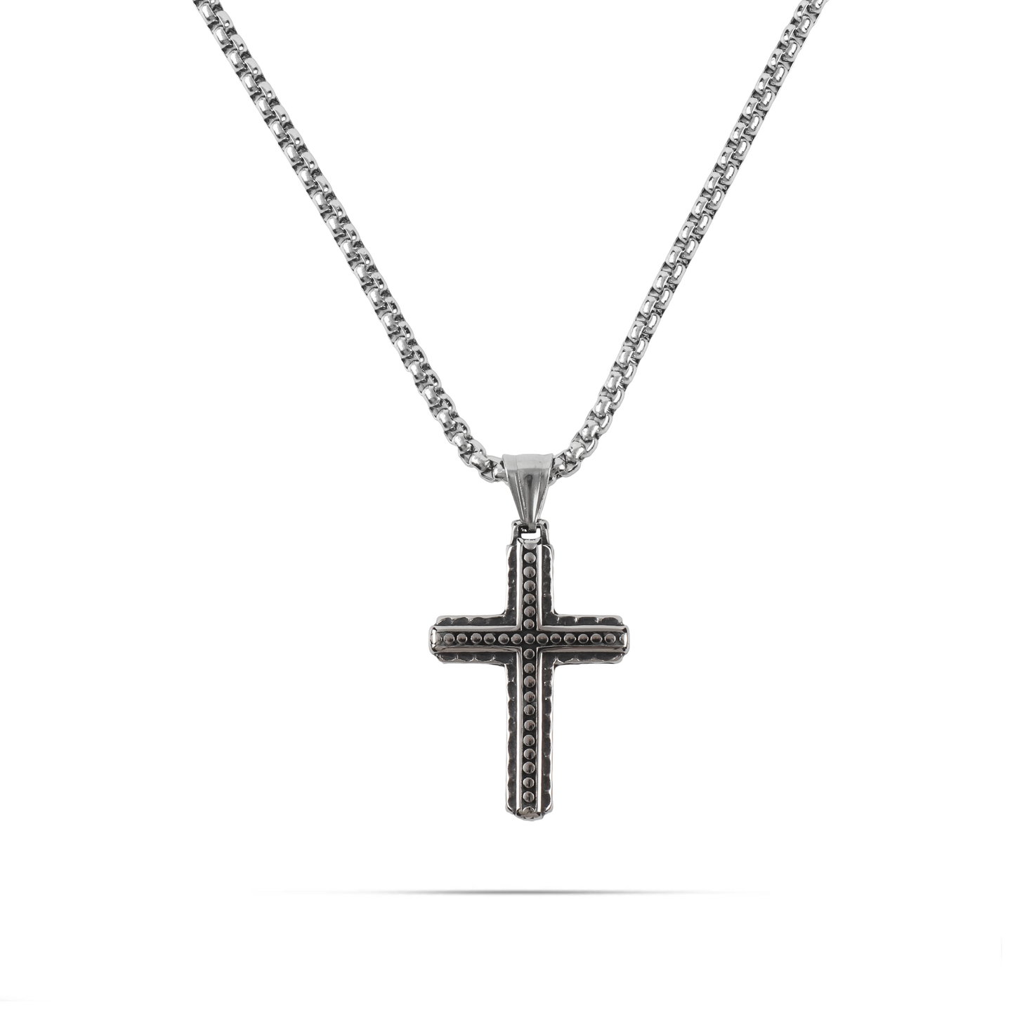 Ανδρικό κολιέ με σταυρό Mar and Mar Grady από ανοξείδωτο ατσάλι