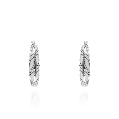 Σκουλαρίκια καρφωτά Mar and Mar Zahara Silver από ανοξείδωτο ατσάλι