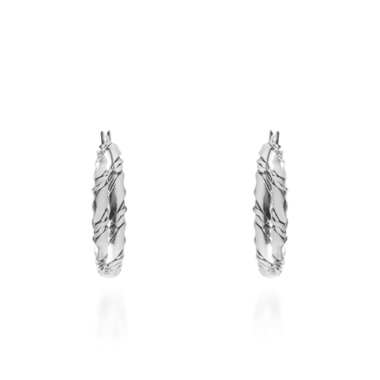 Σκουλαρίκια καρφωτά Mar and Mar Zahara Silver από ανοξείδωτο ατσάλι