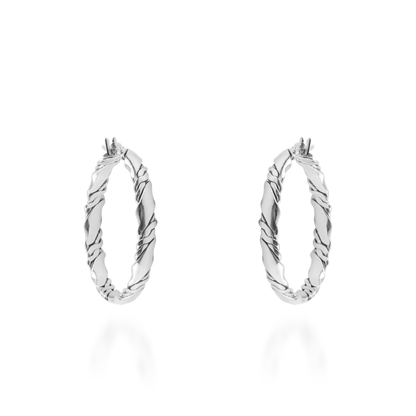 Σκουλαρίκια καρφωτά Mar and Mar Zahara Silver από ανοξείδωτο ατσάλι