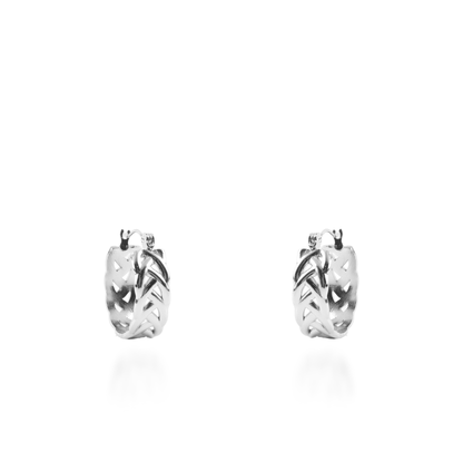 Σκουλαρίκια κρίκοι Mar and Mar Ulan Silver από ανοξείδωτο ατσάλι