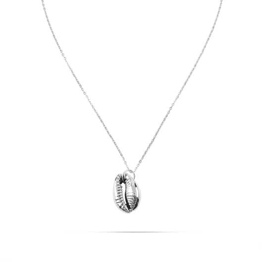 Κολιέ με κρεμαστό κοχύλι Mar and Mar Argus (Silver) από ανοξείδωτο ατσάλι