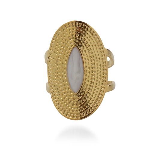 Γυναικείο δαχτυλίδι Mar and Mar Zulea (White) από ανοξείδωτο ατσάλι