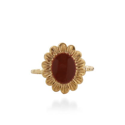 Γυναικείο δαχτυλίδι Mar and Mar Pelina (Red) από ανοξείδωτο ατσάλι