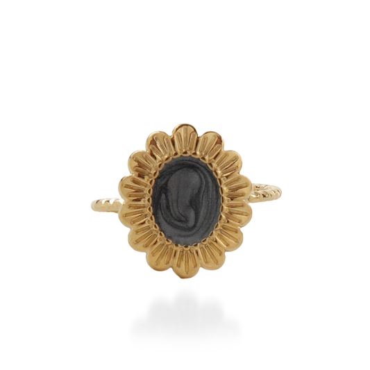 Γυναικείο δαχτυλίδι Mar and Mar Pelina (Gray) από ανοξείδωτο ατσάλι