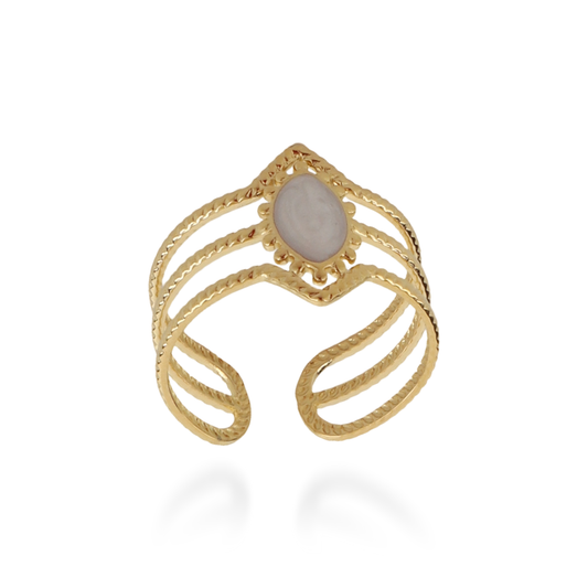 Γυναικείο δαχτυλίδι Mar and Mar Zadie (Black) από ανοξείδωτο ατσάλι