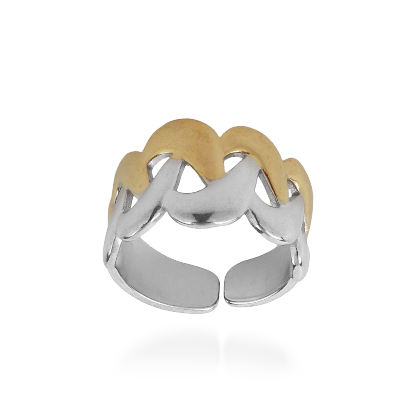 Γυναικείο δαχτυλίδι Mar and Mar Denica Mix από ανοξείδωτο ατσάλι