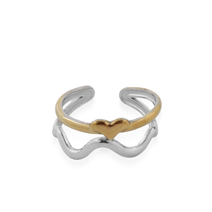 Γυναικείο δαχτυλίδι Mar and Mar Cybele Mix από ανοξείδωτο ατσάλι