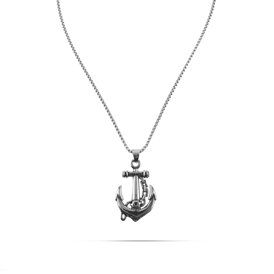 Ανδρικό Κολιέ με σχέδιο άγκυρα Mar and Mar Anchor Chain II από ανοξείδωτο ατσάλι