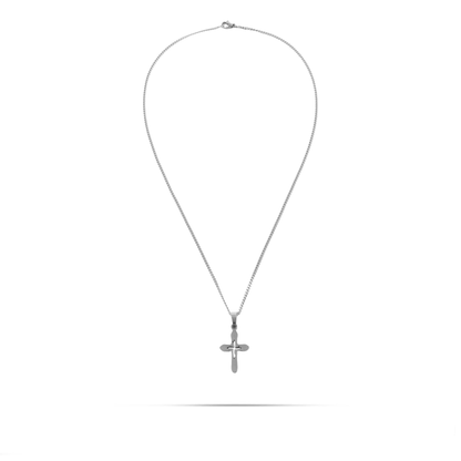 Ανδρικό Κολιέ με σταυρό Mar and Mar Lander Cross από ανοξείδωτο ατσάλι