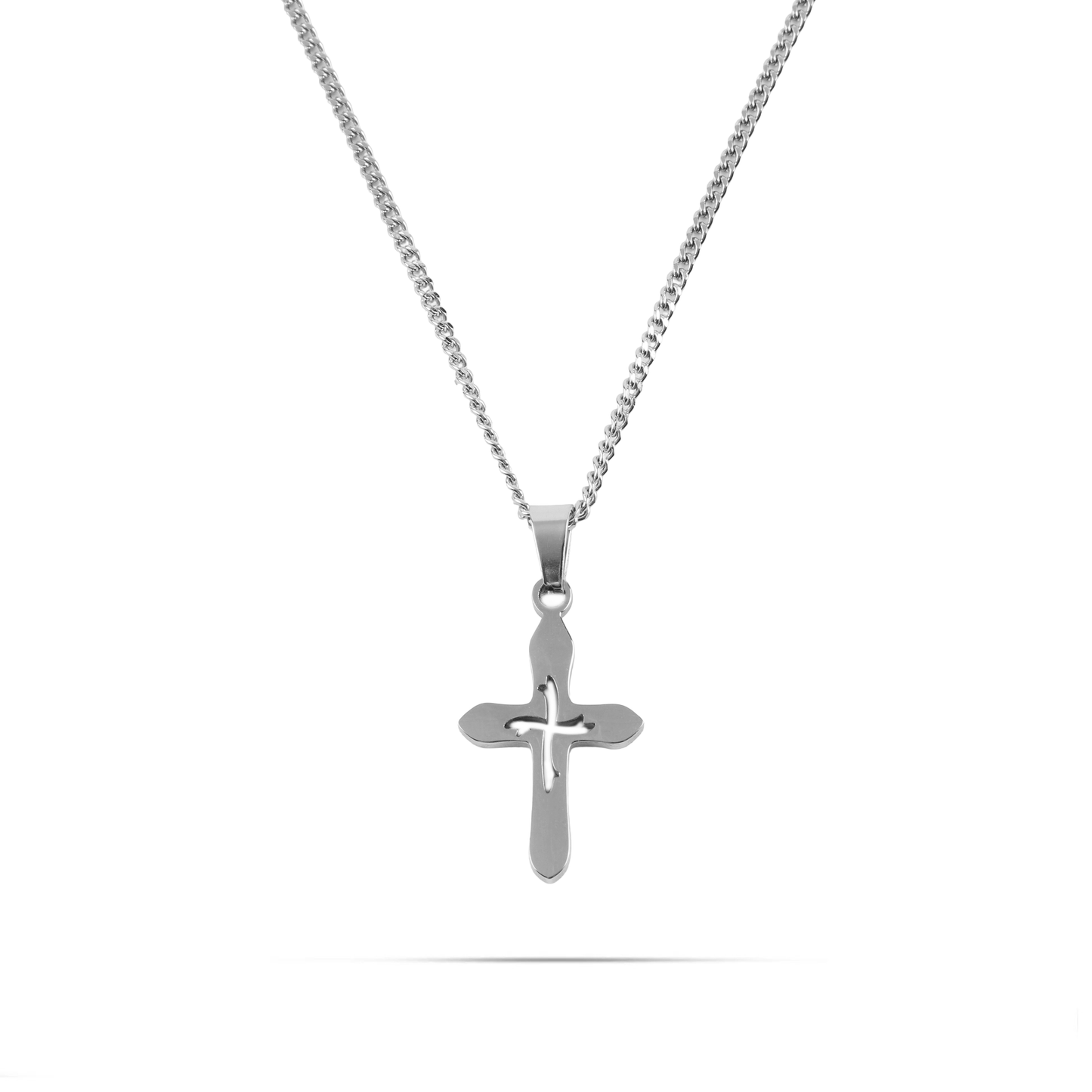 Ανδρικό Κολιέ με σταυρό Mar and Mar Lander Cross από ανοξείδωτο ατσάλι