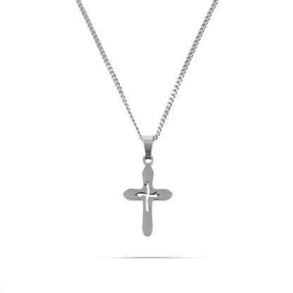 Ανδρικό Κολιέ με σταυρό Mar and Mar Lander Cross από ανοξείδωτο ατσάλι