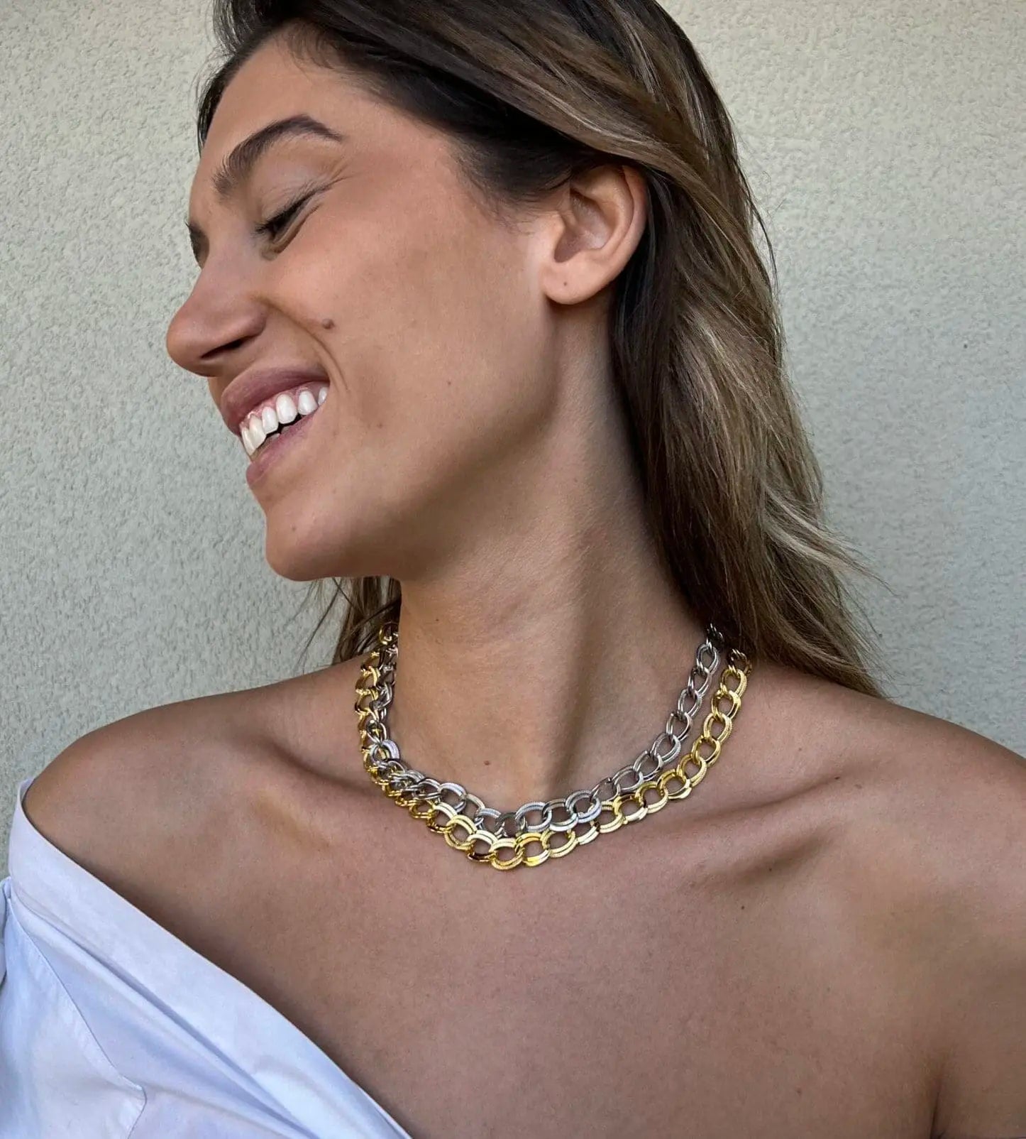 Αλυσίδα λαιμού Mar & Mar Mabelia (Gold) από Ανοξείδωτο ατσάλι