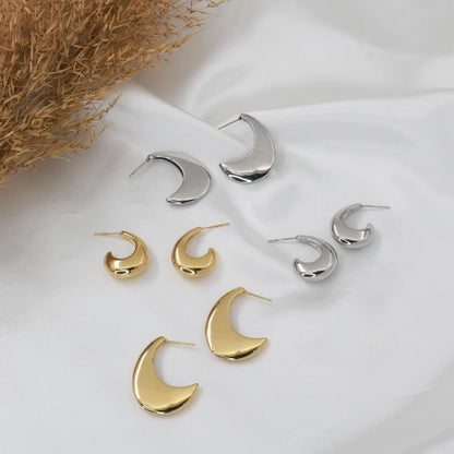 Σκουλαρίκια καρφωτά Mar &amp; Mar Luna Studs από ανοξείδωτο ατσάλι