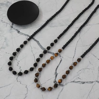 Ανδρικό Κολιέ με χάντρες Mar &amp; Mar Uldon Beads από ανοξείδωτο ατσάλι