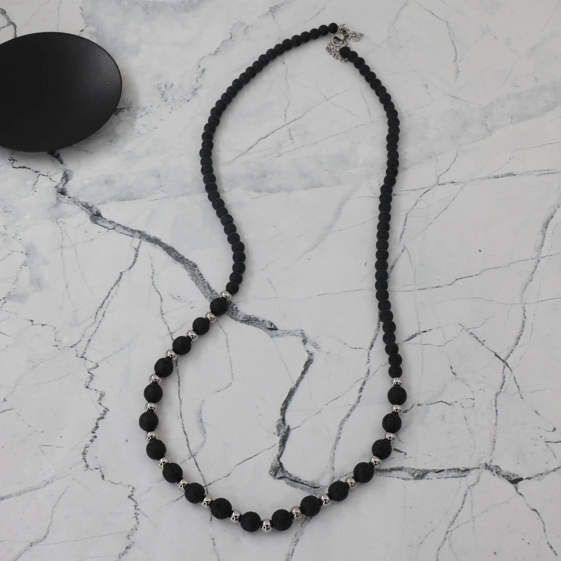Ανδρικό Κολιέ με χάντρες Mar &amp; Mar Uldon Beads από ανοξείδωτο ατσάλι