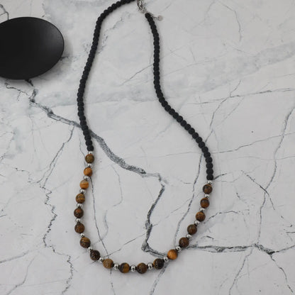Ανδρικό Κολιέ με χάντρες Mar &amp; Mar Uldon Beads από ανοξείδωτο ατσάλι