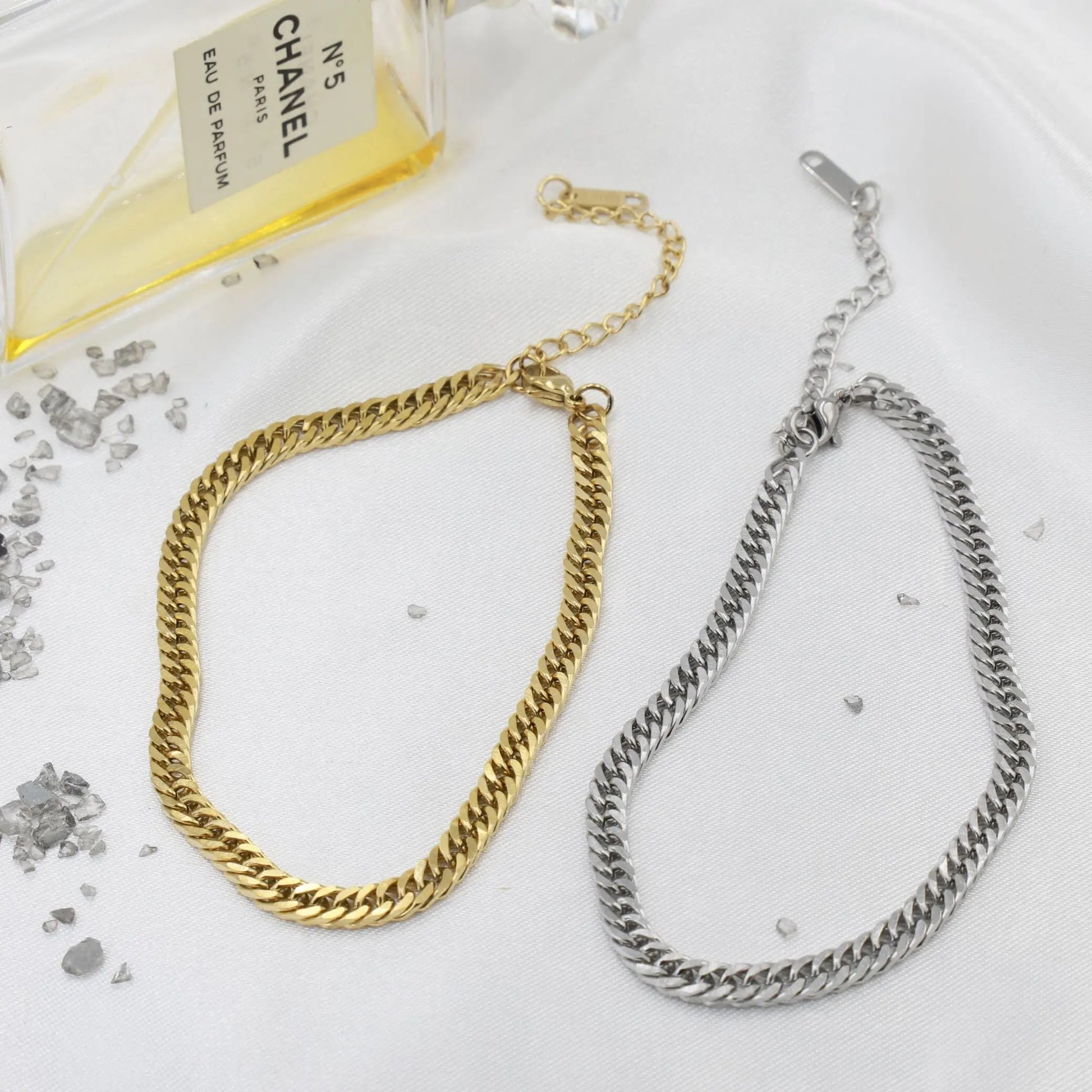 Αλυσίδα ποδιού Mar &amp; Mar Curb (Jordan) Anklet από ανοξείδωτο ατσάλι