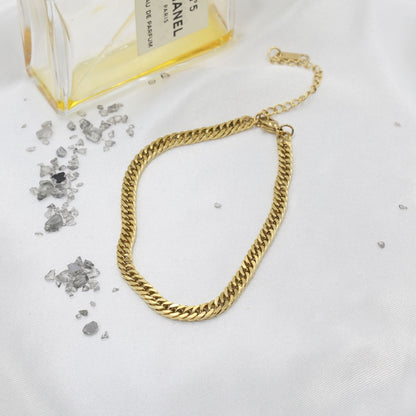 Αλυσίδα ποδιού Mar and Mar Curb (Jordan) Anklet από ανοξείδωτο ατσάλι