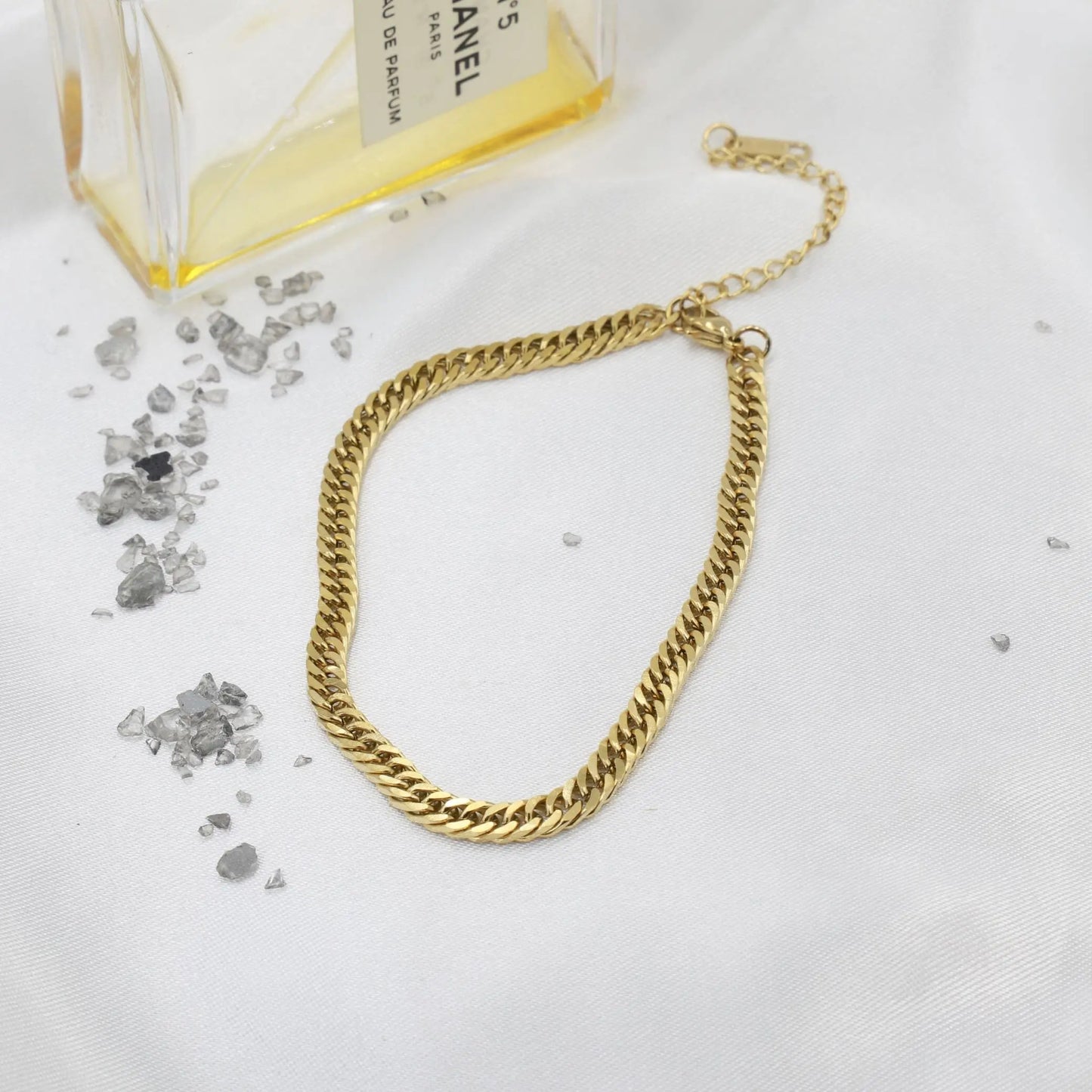 Αλυσίδα ποδιού Mar &amp; Mar Curb (Jordan) Anklet από ανοξείδωτο ατσάλι