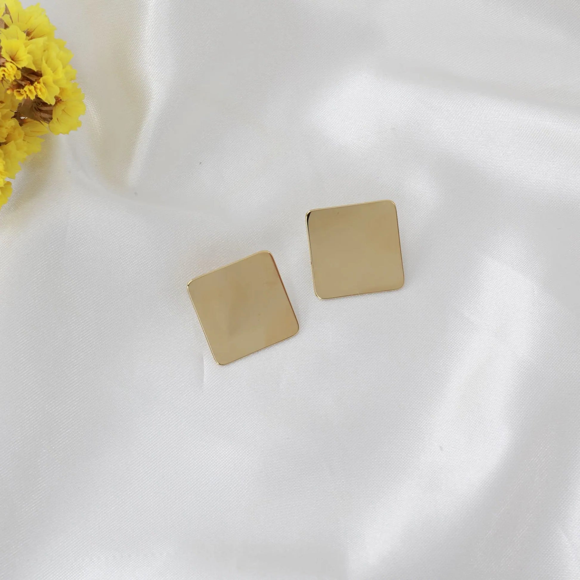 Σκουλαρίκια καρφωτά Mar &amp; Mar Square Studs από ανοξείδωτο ατσάλι