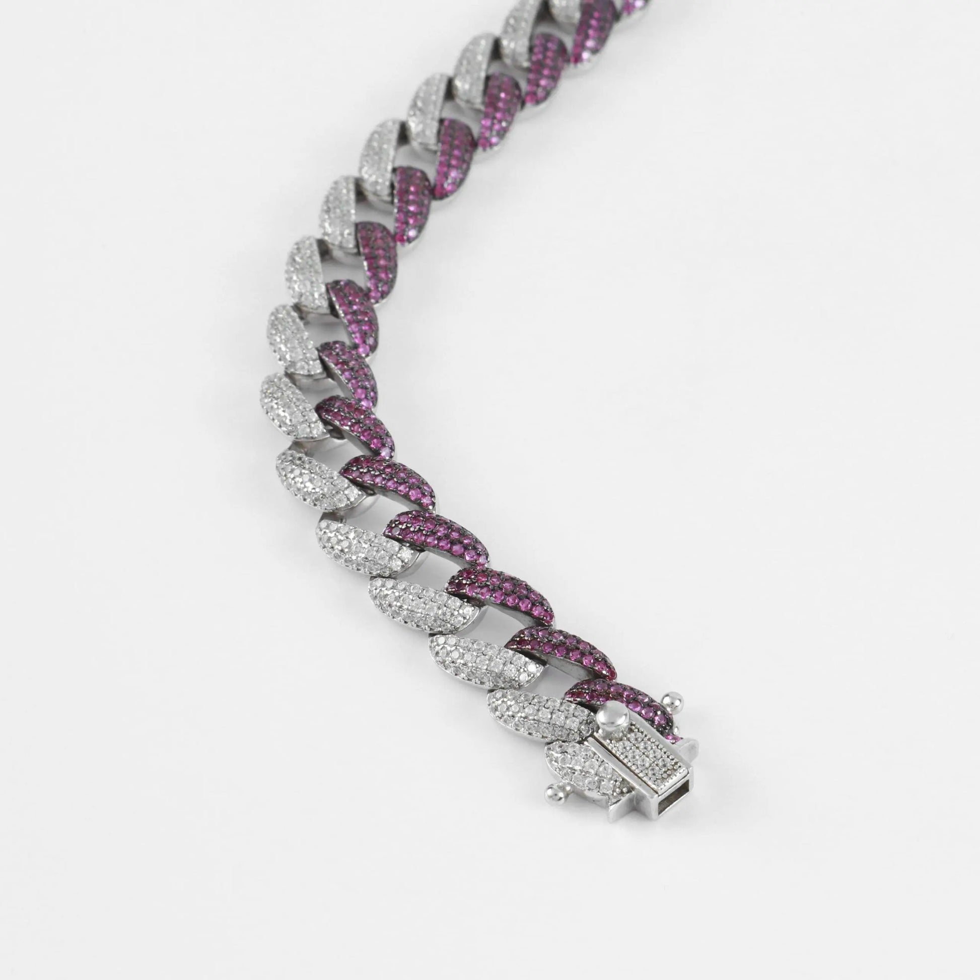 Αλυσίδα χεριού με διχρωμία Mar & Mar Cuban Bracelet από Ασήμι 925