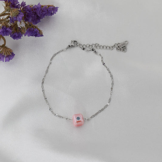 Αλυσίδα ποδιού χειροποίητη με ματάκι Mar and Mar Eye Dulce Anklet από ανοξείδωτο ατσάλι