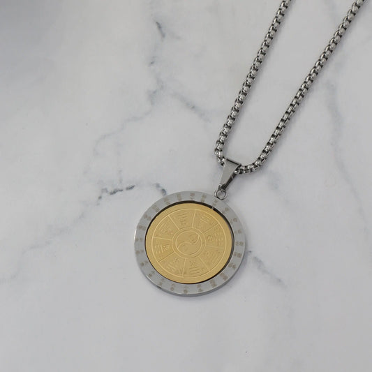 Κολιέ ζώδια Mar and Mar Zodiac Circle από ανοξείδωτο ατσάλι