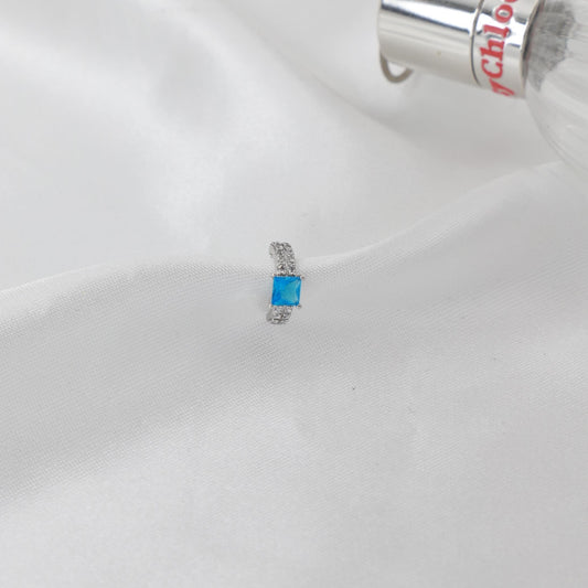 Σκουλαρίκι cuff με πέτρες ζιργκόν Giggi (Light Blue)