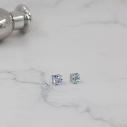 Σκουλαρίκια καρφωτά με ζιργκόν Mar &amp; Mar Dimen Cube Studs από ανοξείδωτο ατσάλι