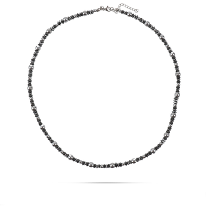 Ανδρικό χειροποίητο κολιέ Mar and Mar Olden με φυσικές ορυκτές πέτρες και Αιματίτη