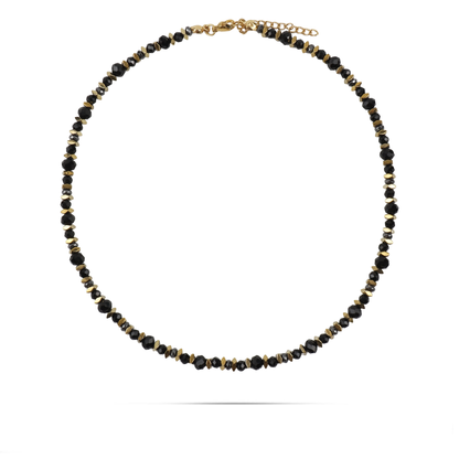 Χειροποίητο κολιέ με χάντρες και Αιματίτη Mar and Mar Janis από ανοξείδωτο ατσάλι