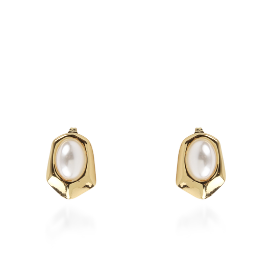 Σκουλαρίκια καρφωτά με πέρλα Mar and Mar Maelith από ανοξείδωτο ατσάλι