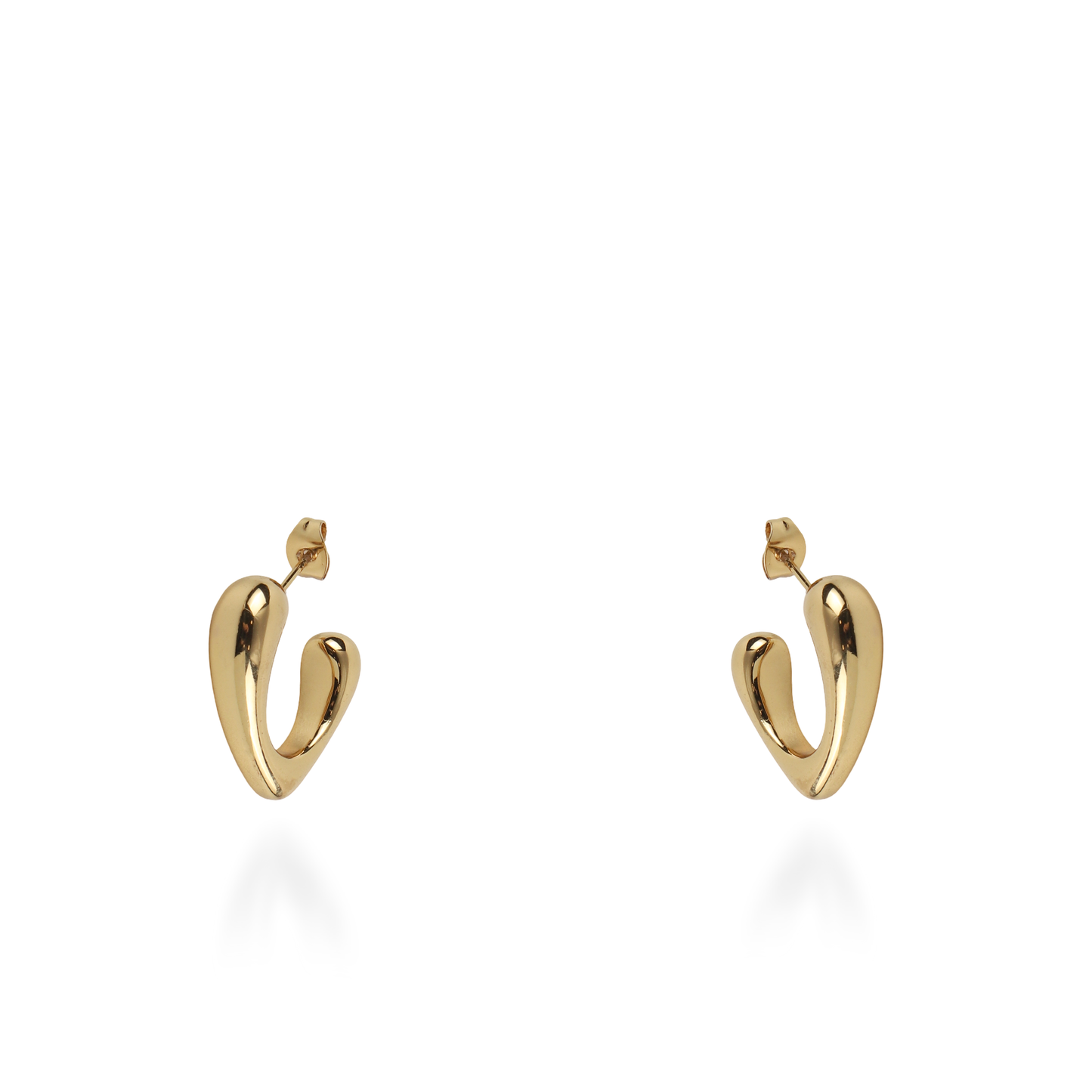 Σκουλαρίκια κρίκοι Mar and Mar Ondine από ανοξείδωτο ατσάλι