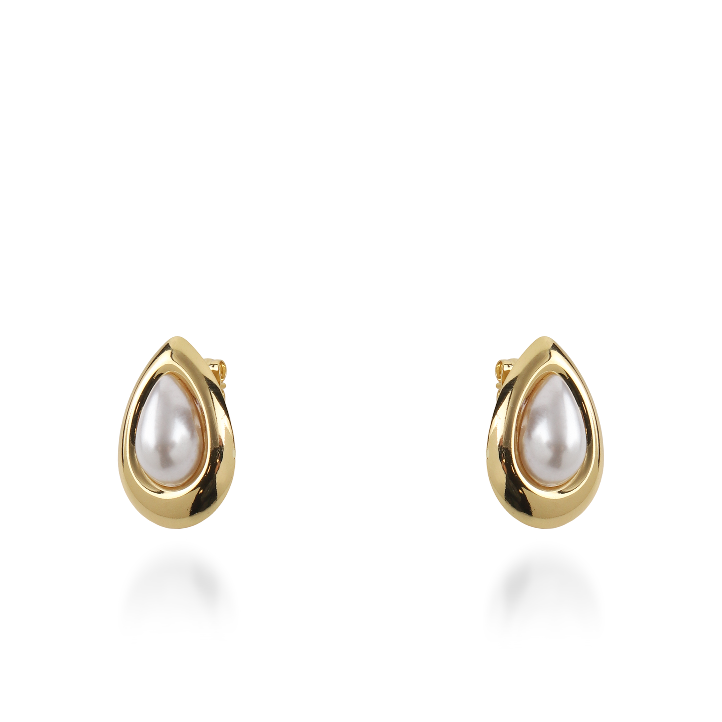 Σκουλαρίκια καρφωτά με πέρλα Mar and Mar Aeliana από ανοξείδωτο ατσάλι