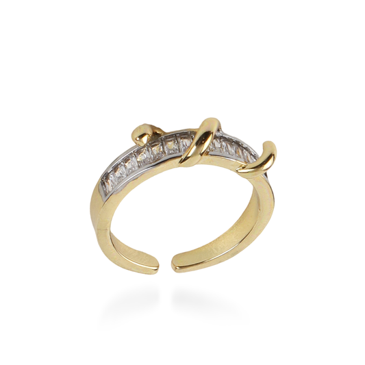 Γυναικείο δαχτυλίδι με ζιργκόν Mar and Mar Snake Sparkle