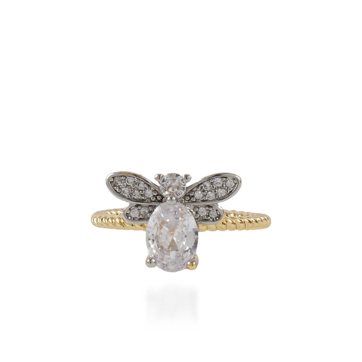 Γυναικείο δαχτυλίδι μέλισσα με ζιργκόν Mar and Mar Bee Sparkle
