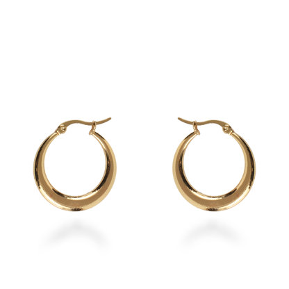 Σκουλαρίκια κρίκοι Mar and Mar Hervey από ανοξείδωτο ατσάλι