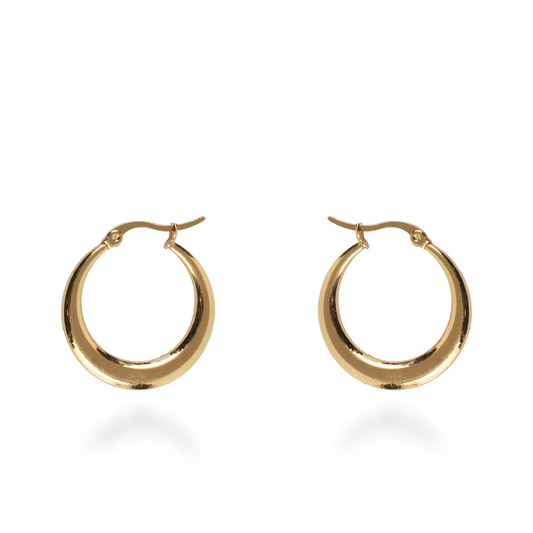 Σκουλαρίκια κρίκοι Mar and Mar Hervey από ανοξείδωτο ατσάλι