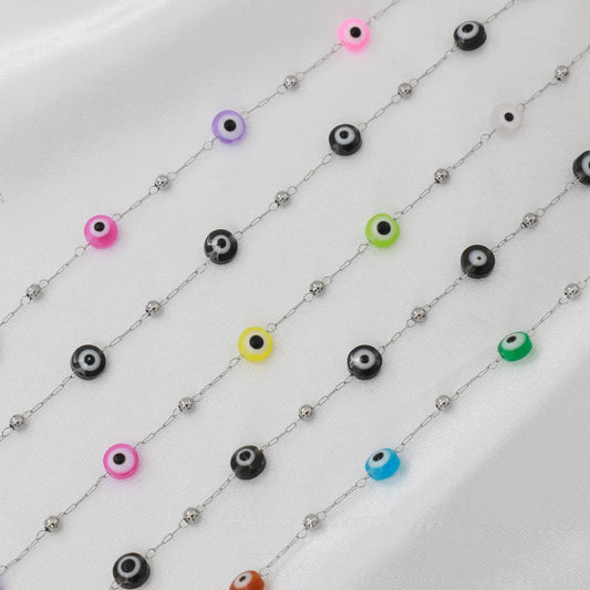 Αλυσίδα ποδιού με ματάκια Mar and Mar Undine Anklet από ανοξείδωτο ατσάλι