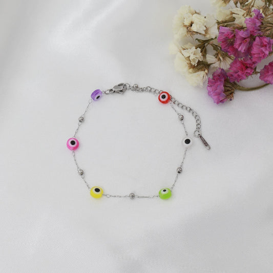 Αλυσίδα ποδιού με ματάκια Mar and Mar Undine Anklet από ανοξείδωτο ατσάλι