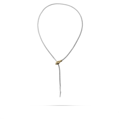 Κολιέ με αλυσίδα flat snake με φίδι Mar and Mar Jocasta Snake Tie (Mix) από ανοξείδωτο ατσάλι