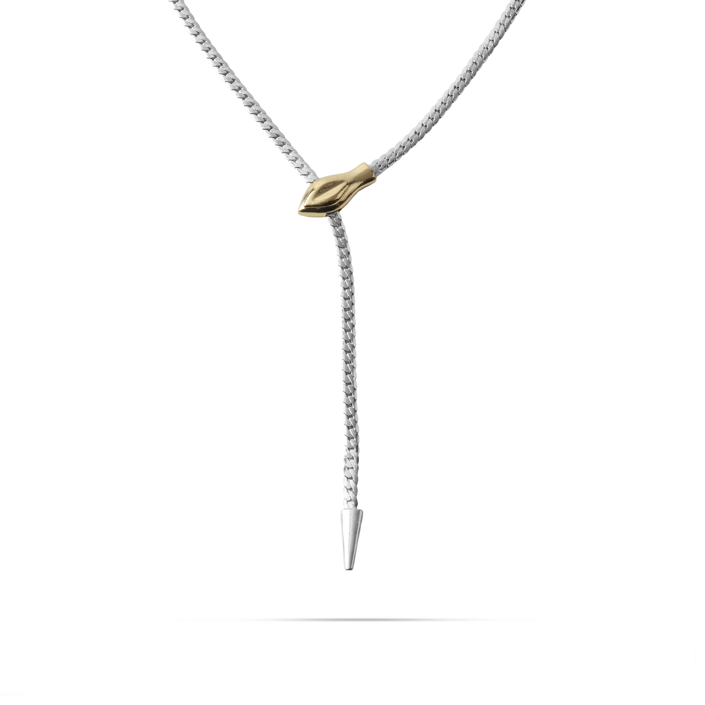 Κολιέ με αλυσίδα flat snake με φίδι Mar and Mar Jocasta Snake Tie (Mix) από ανοξείδωτο ατσάλι