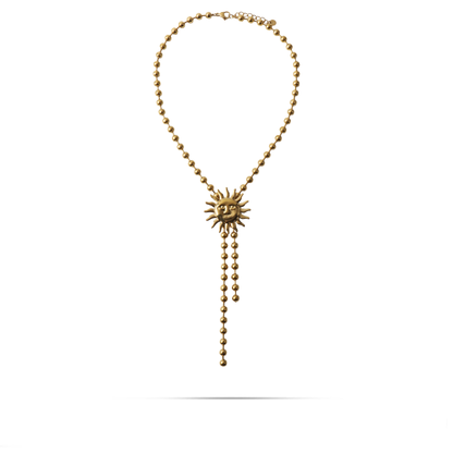 Κολιέ ήλιος Mar and Mar Sunny Tie από ανοξείδωτο ατσάλι