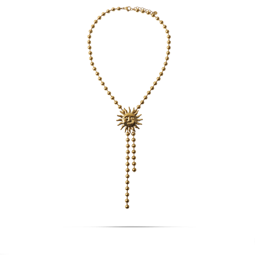 Κολιέ ήλιος Mar and Mar Sunny Tie από ανοξείδωτο ατσάλι