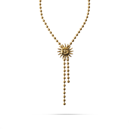 Κολιέ ήλιος Mar and Mar Sunny Tie από ανοξείδωτο ατσάλι