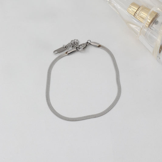 Αλυσίδα χεριού Flat Snake Mar and Mar Flat Snake (Silver) από Ανοξείδωτο ατσάλι