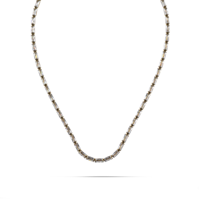 Κολιέ με πέτρες ζιργκόν Mar and Mar Liliana (White) από ανοξείδωτο ατσάλι