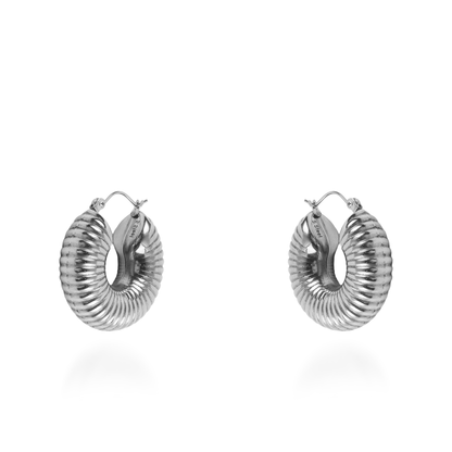 Σκουλαρίκια κρίκοι Mar and Mar Majestic από ανοξείδωτο ατσάλι