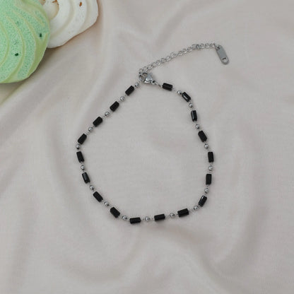 Αλυσίδα ποδιού με χάντρες Mar & Mar Ollie Anklet από ανοξείδωτο ατσάλι